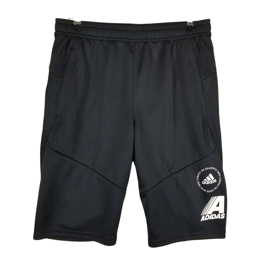 Adidas Mens‎ Moto Shorts Black Climalite Athletic Gym DZ7416 Size Medium